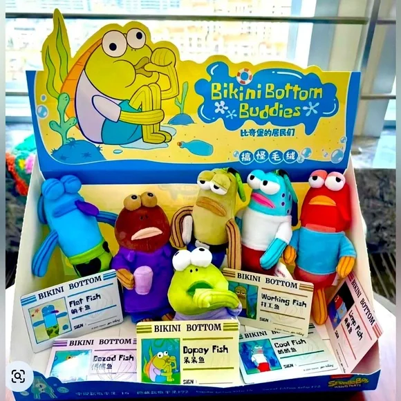 Bikini Bottom Buddies Plush Pendant-FLAT FISH
Opened box but sealed package - Picture 3 of 3